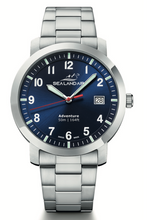 Load and play video in Gallery viewer, SEALANDAIR | Quartz | Adventure | Blue Dial | 40mm Stainless Steel Case & Bracelet | Swiss Made