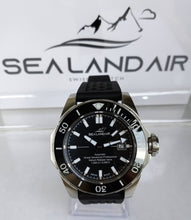 Load and play video in Gallery viewer, SEALANDAIR | Automatic | Ocean Adventure Professional Dive | 1,000 Meters / 3,280 Feet | Helium Release | 25 Jewels | 46mm Stainless Steel | Swiss Made