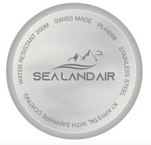 Load image into Gallery viewer, SEALANDAIR | Quartz | Ocean Adventure | Dive Watch | 42.5mm Stainless Steel Case | Rotating Bezel | Silicon Strap | Swiss Made
