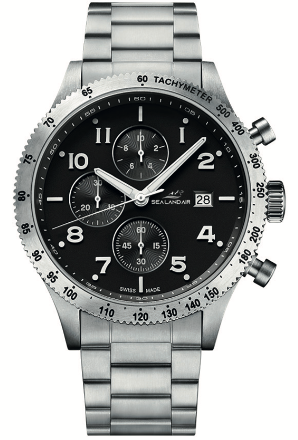 SEALANDAIR | Quartz | Racing Adventure | 42mm Stainless Steel Case & Bracelet | Swiss Made