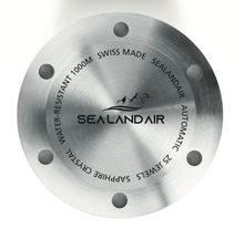 Load image into Gallery viewer, SEALANDAIR | Automatic | Ocean Adventure Professional Dive | 1,000 Meters / 3,280 Feet | Helium Release | 25 Jewels | 46mm Stainless Steel  | Swiss Made
