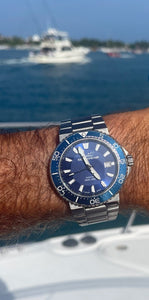 SEALANDAIR | Automatic | Ocean Adventure | Dive Watch | 25 Jewels | 43mm Stainless Steel Case & Bracelet | Rotating Bezel | Swiss Made